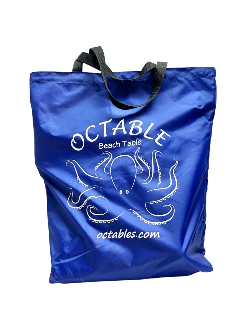 Octable Portable Beach Table With Cup Holders Sand Spike Travel Bag Outdoor Use